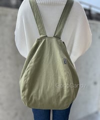 ◆手作りバッグ◆おもちリュック/リュック・トートリュック【オリーブ】