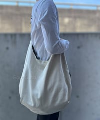 ◆手作りバッグ◆クタッとバッグ［Long］ふんわりショルダーバッグ【キナリ】