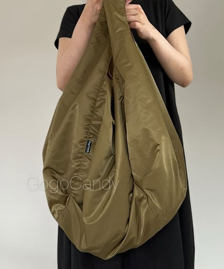 ◆手作りバッグ◆ホイップバッグ［XL］大容量トートバッグ【ブロンズ】
