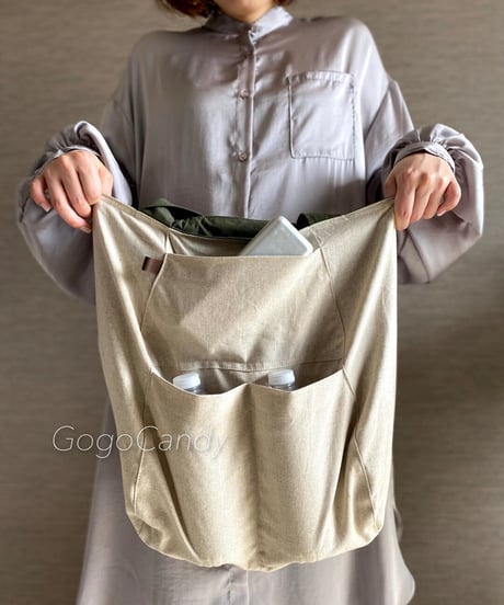 ペーパー版バッグの型紙［いなりもちＡ４トートバッグ］型紙のみ