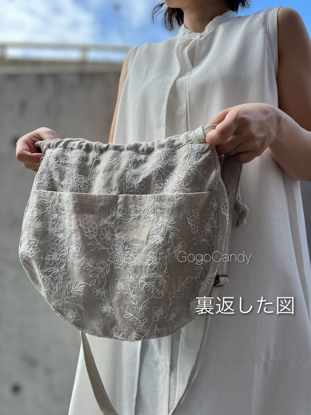 ♡わかちゃん♡ハンドメイド*巾着♡ショルダーバッグ♡トマトガール♡ ♡わかちゃん様専用♡ハンドメイド*巾着♡ショルダーバッグ