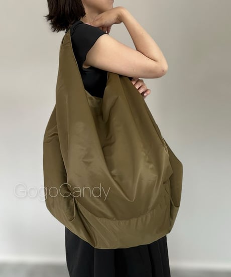 ◆手作りバッグ◆ホイップバッグ［XL］大容量トートバッグ【ブロンズ】