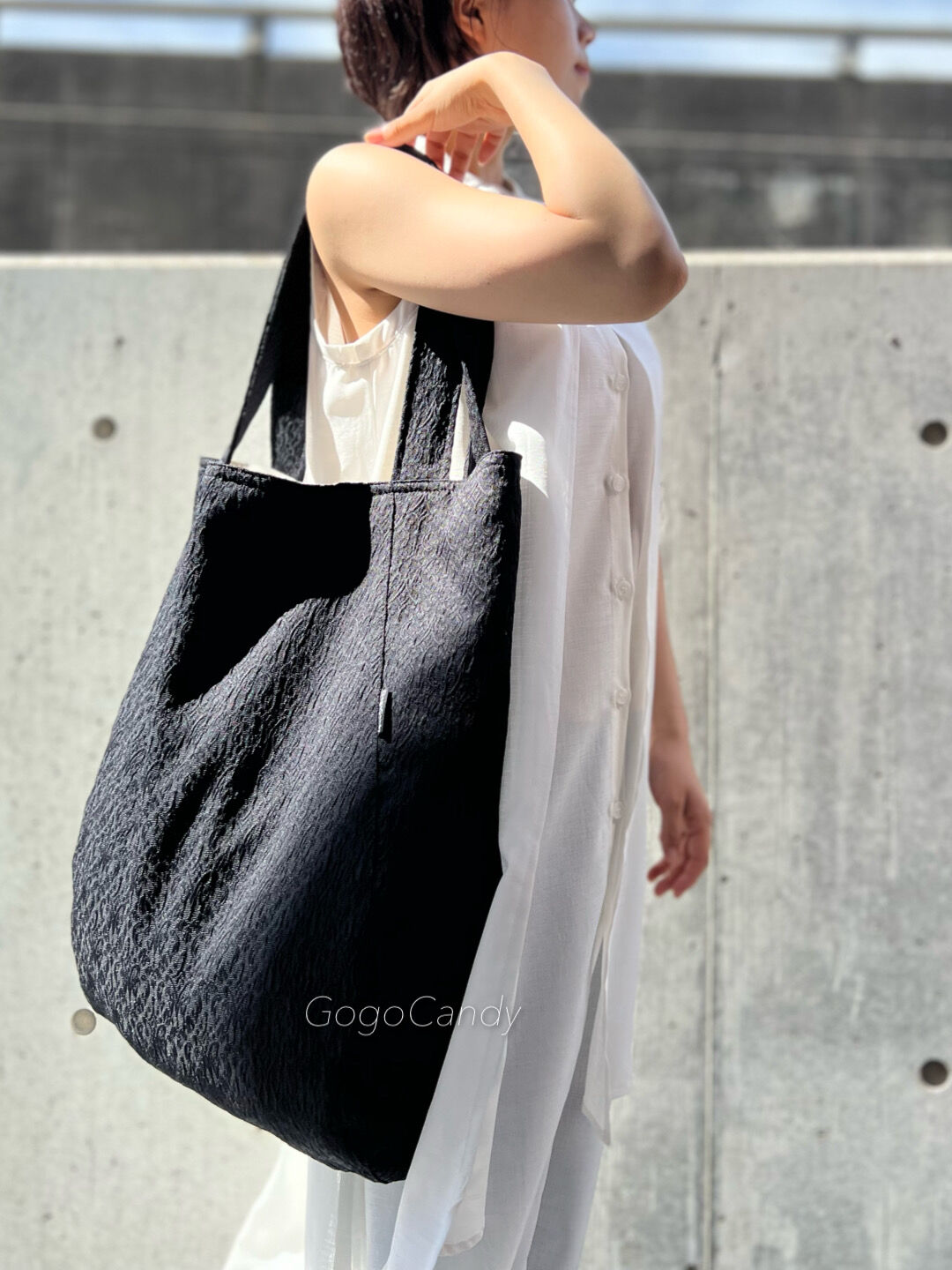 手作り　エコーバッグ　生産された材料:ゴルデングラス/ カピン・ドウラド EPICE/エピス】メッシュトートバッグ S パターン – BASIC AND