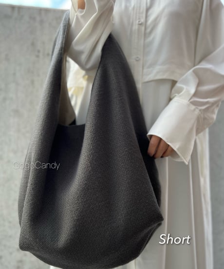 ◆手作りバッグ◆クタッとバッグ［ショート］ふんわり肩掛けバッグ【komon】