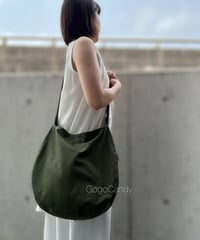 ◆手作りバッグ◆チェリーバッグ/ショルダーバッグ【カーキグリーン】