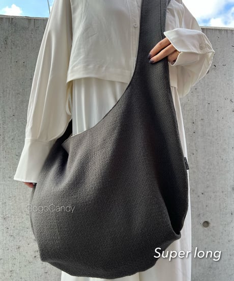 ◆手作りバッグ◆クタッとバッグ［Long / Super Long］ふんわりショルダーバッグ【komon】