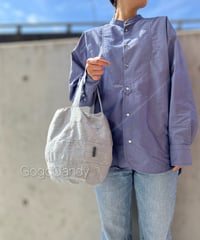 ◆手作りバッグ◆ぽっちバッグ［Ｍ］トートバッグ【ブルー】