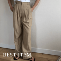 leave  pintuck wide pants.(即納)