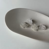 flower beads pierce.(clear即納)