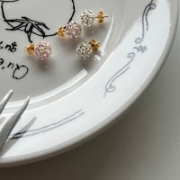 crystal beads pierce.(即納)