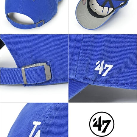 47BRAND キャップ '47 クリーンナップ LA ロサンゼルス ドジャース スモールロゴ メンズ レディース ローキャップ 帽子 BRAND