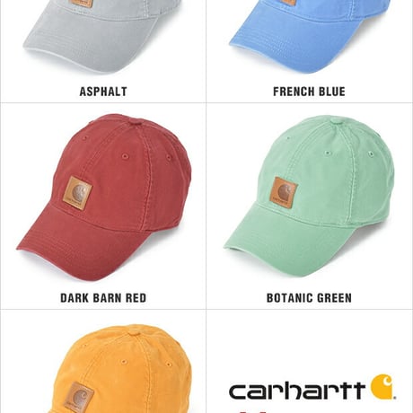 カーハート キャップ CARHARTT CAP ローキャップ 6パネル ストラップバック スナップバック USAモデル メンズ レディース 帽子 carhartt カーハート USA LOW DAD