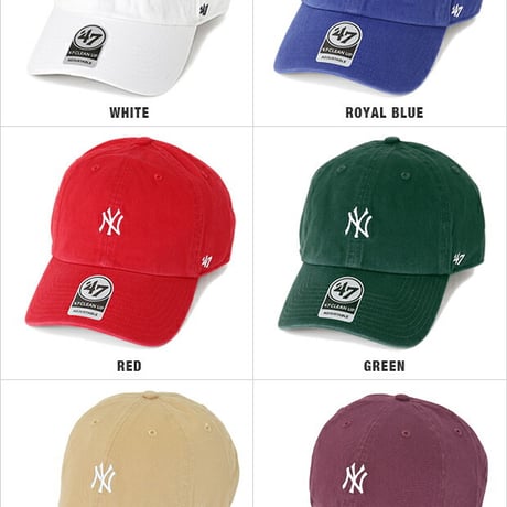 '47 ヤンキース キャップ 47BRAND ローキャップ スモールロゴ NY メンズ レディース 帽子 GOLF DAD