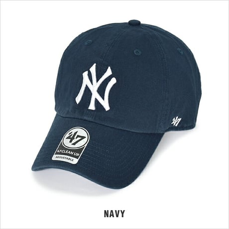 '47 キャップ NY ニューヨーク ヤンキース クリーンナップ メンズ レディースフォーティーセブン 帽子 ローキャップ  BRAND ストラップバック 47'