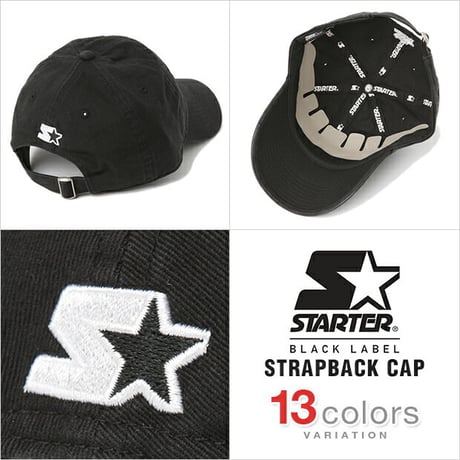 STARTER キャップ スターター メンズ レディース ローキャップ BLACK LABEL