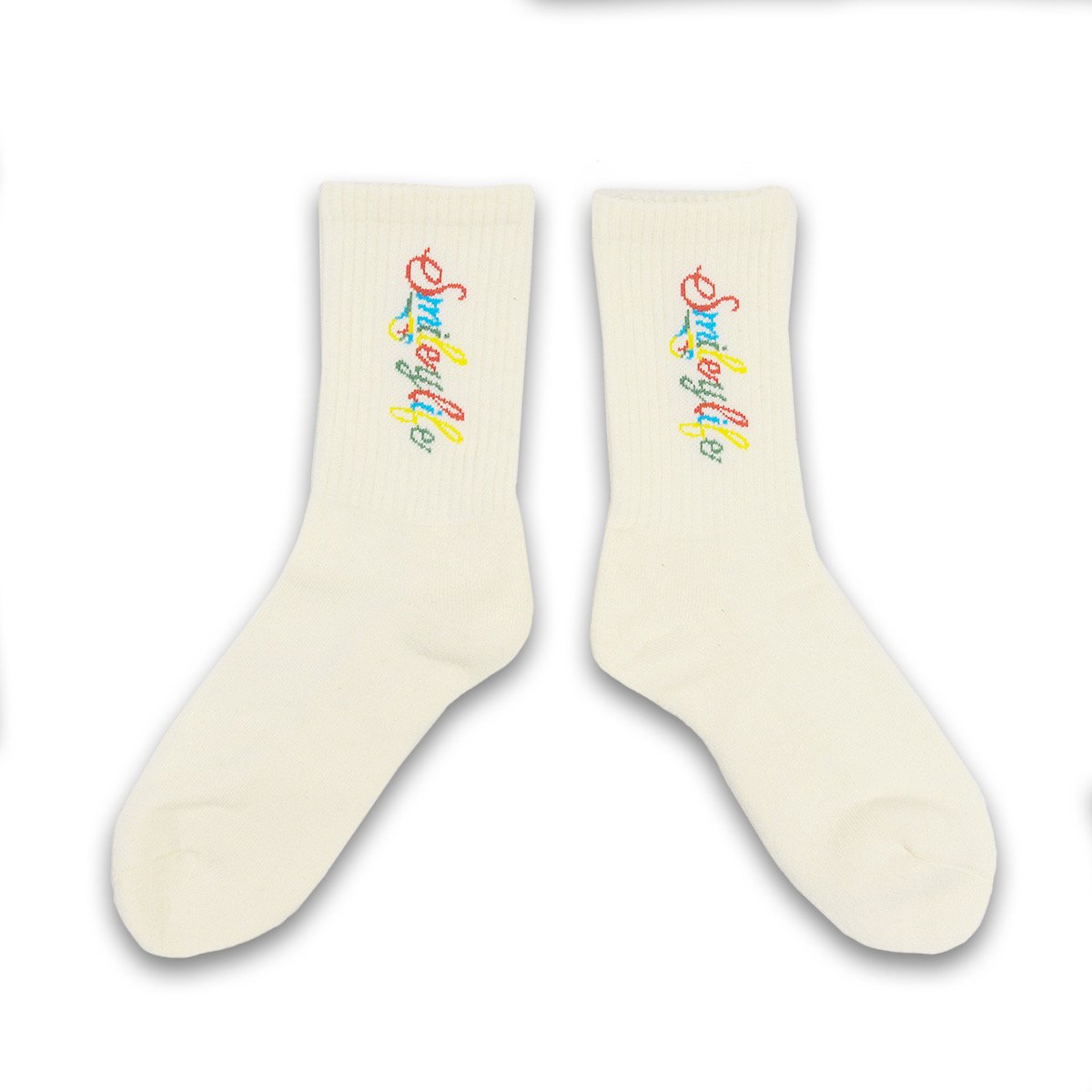 スマイルショップ Smiley life | SMILEY LIFE LOGO SOX WHITE | Smil