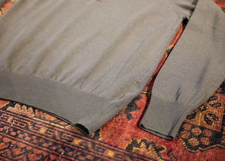 【Gray Brown】BERUN ロングニットポロ