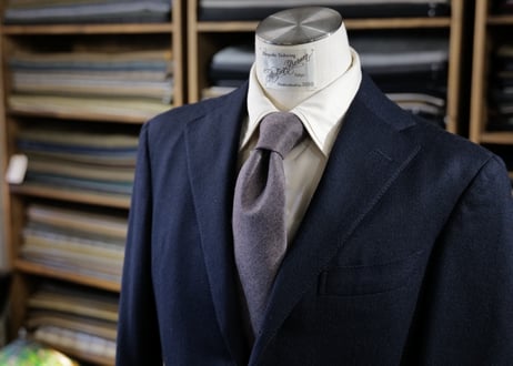 Atelier BERUN グレイッシュブラウン ウールタイ Atelier BERUN グレイッシュブラウン ウールタイ