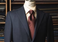 ブラウン / ダークネイビー レジメンタルタイ | Atelier BERUN