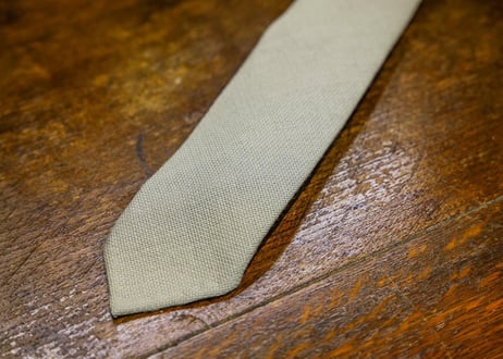 Hopsack Sport Tie -Beige-
