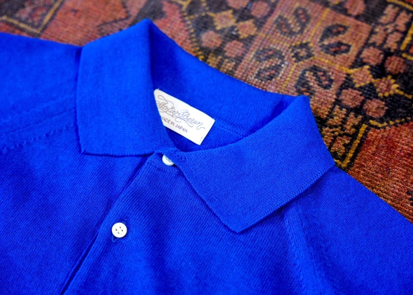 Royal Blue】BERUN半袖ニットポロ | Atelier BERUN
