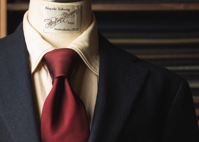 未使用　タイユアタイ　セッテピエゲ　ソリッド　ネクタイ　ボルドー 未使用 タイユアタイ セッテピエゲ ソリッド ネクタイ ボルドー 未使用