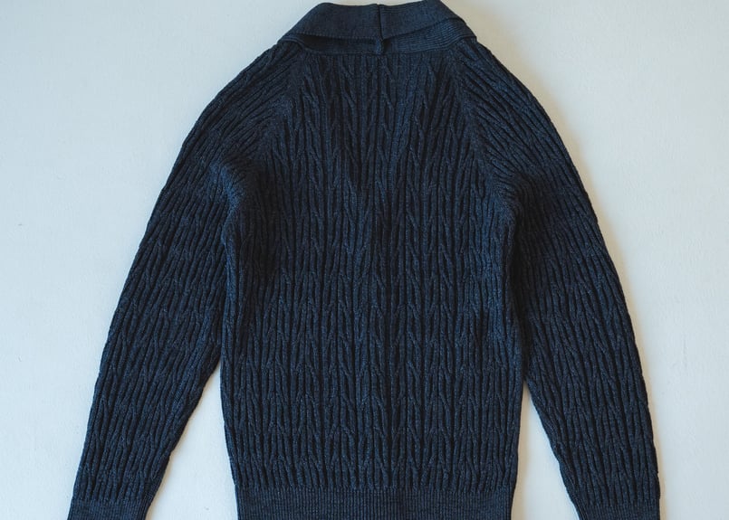 ネイビー】BERUN ケーブルニットカーディガン | Atelier BERUN