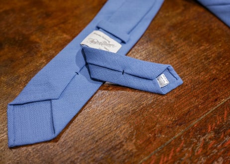 Hopsack Sport Tie -Sky Blue-