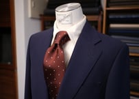 Atelier BERUN グレイッシュブラウン ウールタイ Atelier BERUN