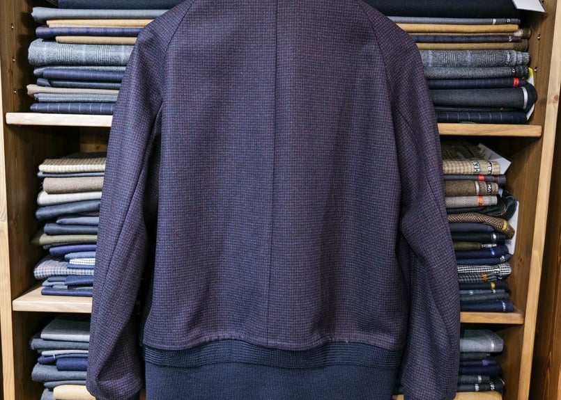 Brook ブルゾン ネイビー ジップアップショートジャケット | Brooks Brothers Japan