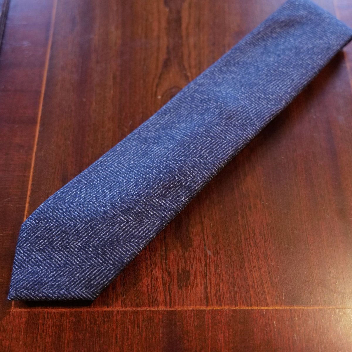 Atelier BERUN グレイッシュブラウン ウールタイ Atelier BERUN グレイッシュブラウン ウールタイ