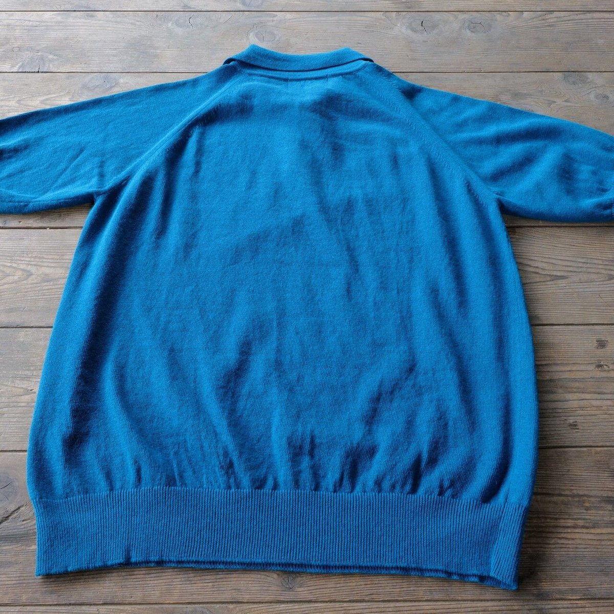 Turquoise】BERUN半袖ニットポロ | Atelier BERUN
