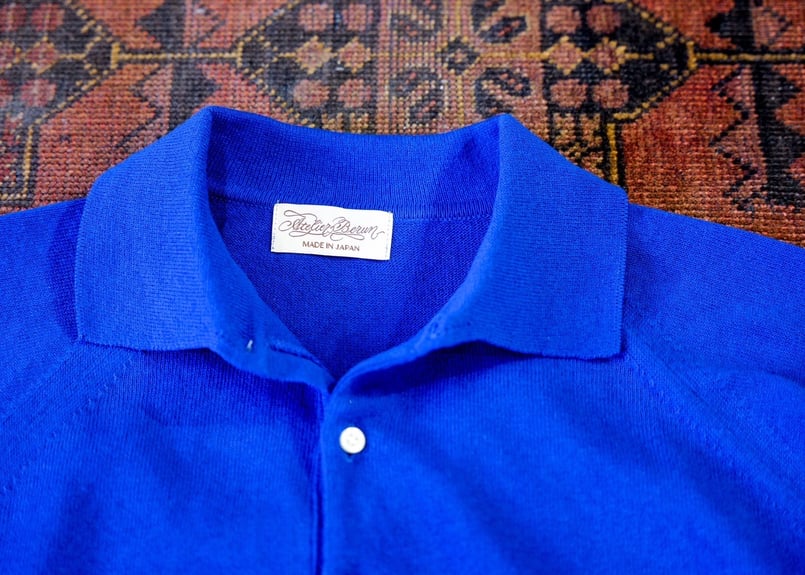 Royal Blue】BERUN半袖ニットポロ | Atelier BERUN
