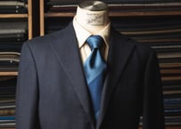 ブラウン / ダークネイビー レジメンタルタイ | Atelier BERUN