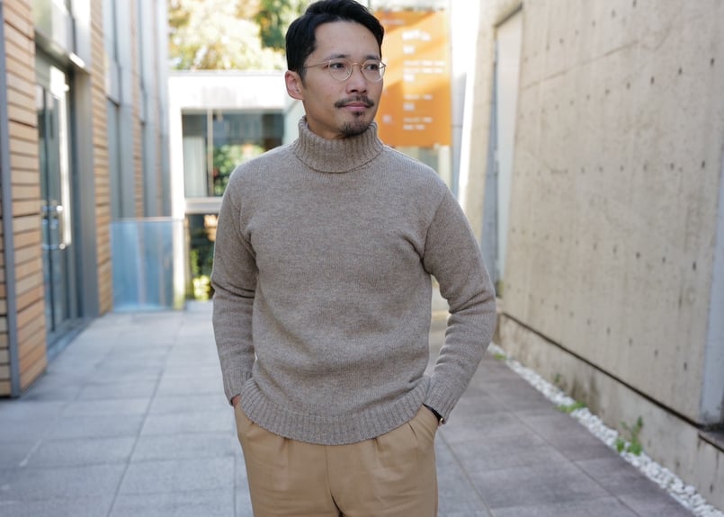 新品未使用 DEUXIEME CLASSE ミドルゲージタートルニット ベージュ 中古・古着通販】DEUXIEME CLASSE (ドゥーズィエム クラス) ミドル