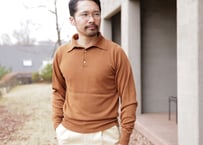 【Ocher】BERUN Knit Polo -Super120-