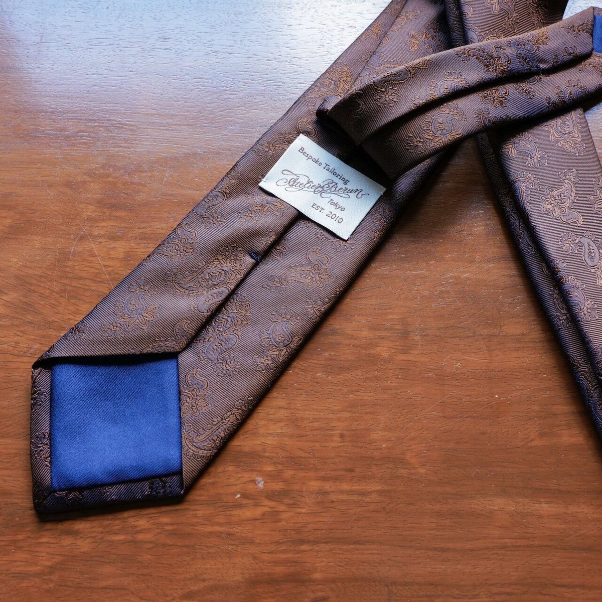 ブラウン ペイズリータイ | Atelier BERUN
