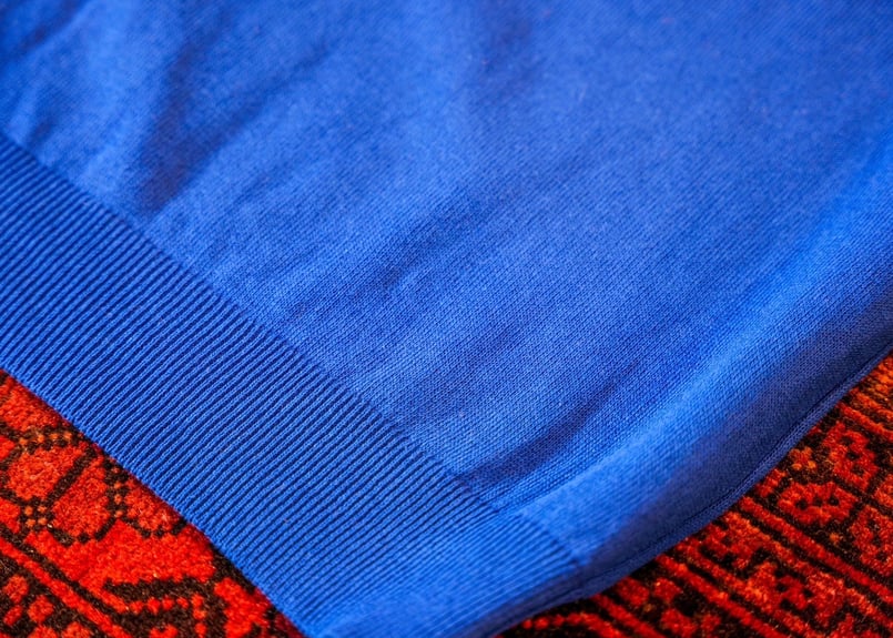 Royal Blue】BERUN半袖ニットポロ | Atelier BERUN