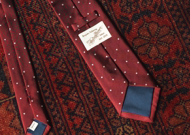 レディッシュブラウン ドットタイ | Atelier BERUN