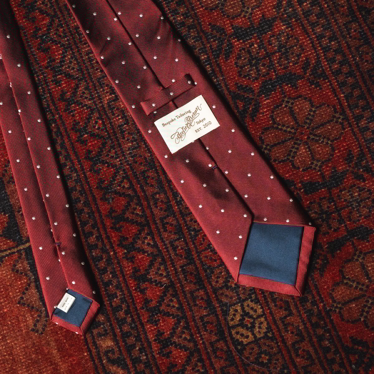 レディッシュブラウン ドットタイ | Atelier BERUN