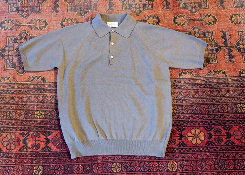 Grayish brown】BERUN半袖ニットポロ | Atelier BERUN
