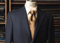 ブラウン / ダークネイビー レジメンタルタイ | Atelier BERUN