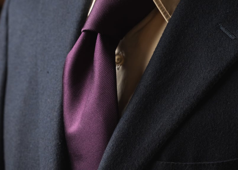 パープル ソリッドタイ | Atelier BERUN