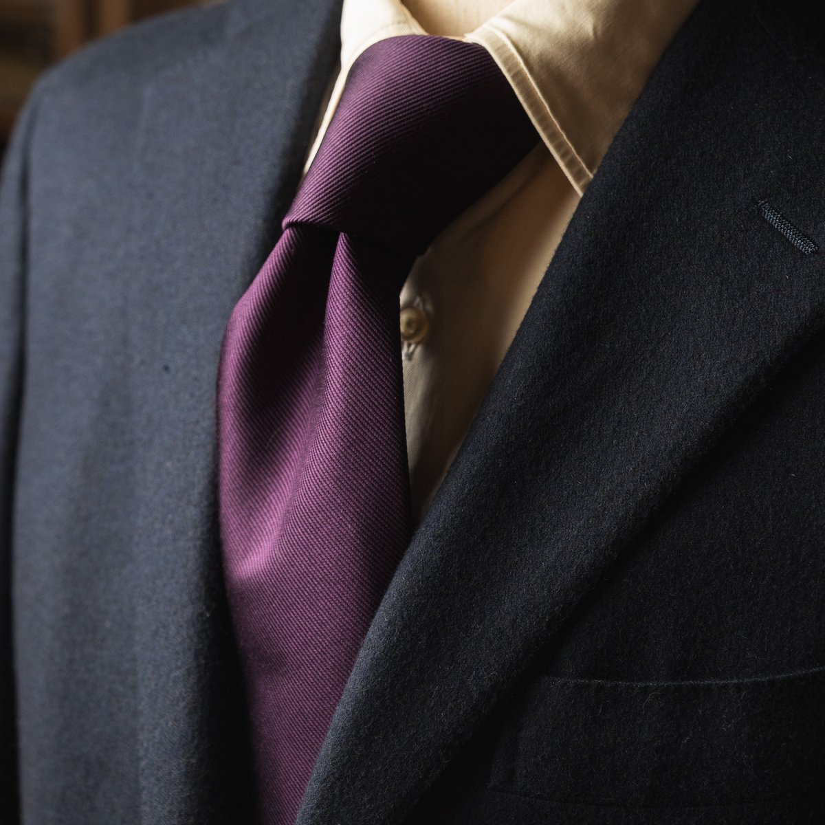 パープル ソリッドタイ | Atelier BERUN