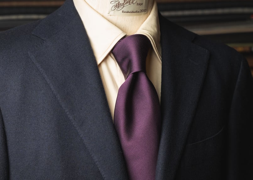 パープル ソリッドタイ | Atelier BERUN