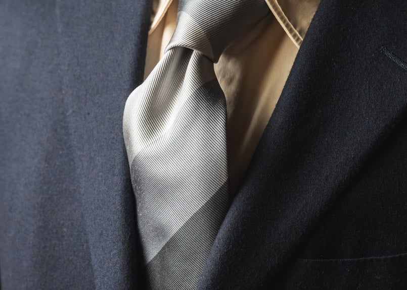 グレー 3カラー レジメンタルタイ | Atelier BERUN