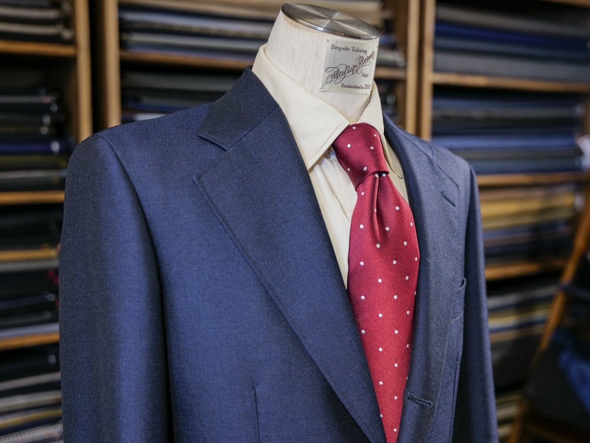 レッドブラウン ドットタイ | Atelier BERUN