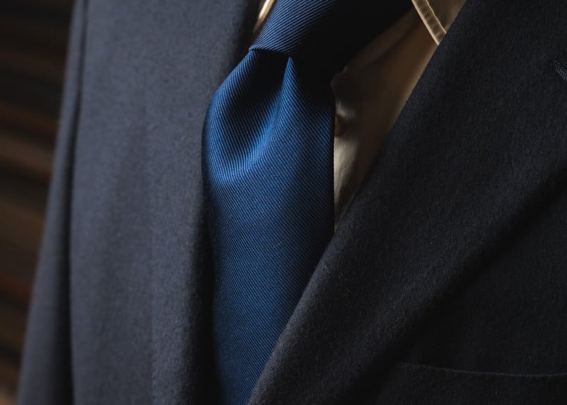 ダークネイビー ソリッドタイ | Atelier BERUN