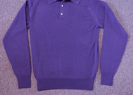 【Purple】BERUN Knit Polo -Super120-