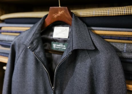 Atelier BERUN グレイッシュブラウン ウールタイ